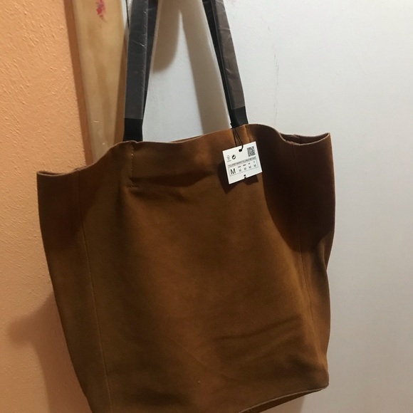 NWT Zara suede and leather bag - Picture 5 of 5